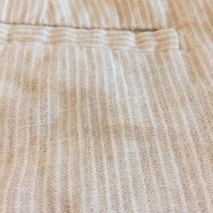 Striped linen pants with lining